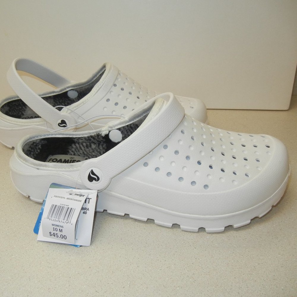 NEW! Skechers Size 10 Wm Foamies Mountainside Slip On Molded Clog Shoe Slingback